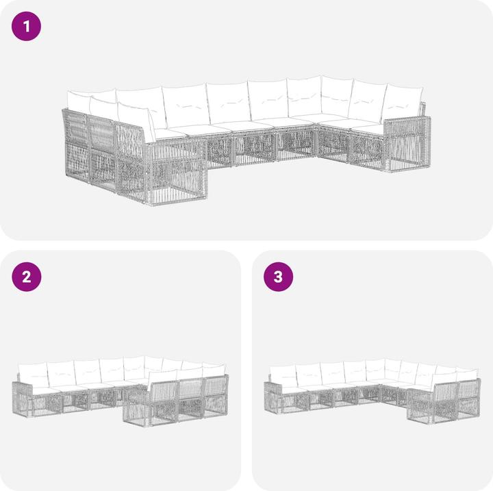 Produktbild vidaXL Garten-Sofa