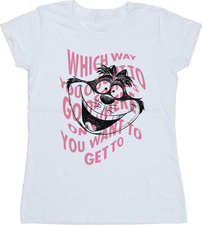 Actual product image Disney Womens/Ladies Alice In Wonderland Chesire Cat Cotton T-Shirt (M)