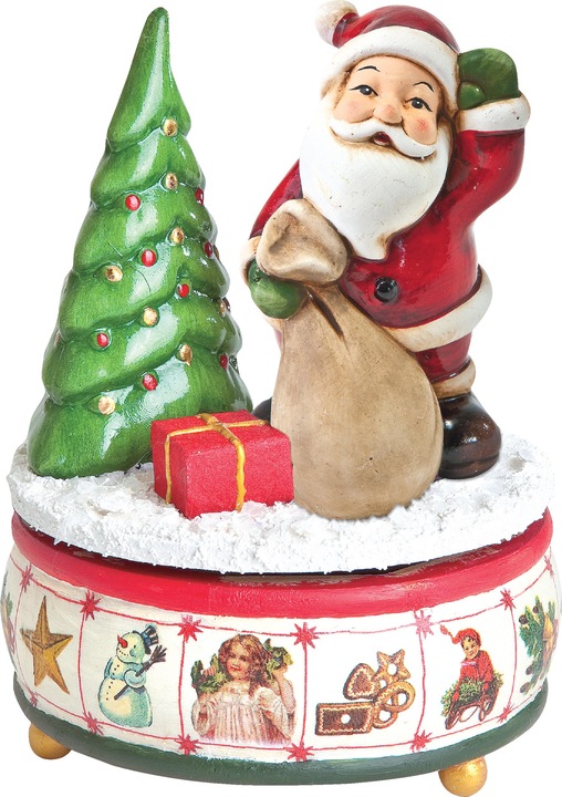 Produktbild VBS Spieldose "Stille Nacht", Kiefernholz/MDF, ca. Ø 14, H 6,5cm