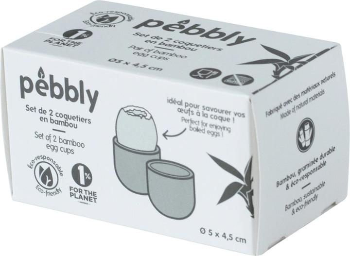 Pebbly 2er Set Eierbecher, Bambus,  5 x 4.5cm - kaufen bei Galaxus -  Galaxus