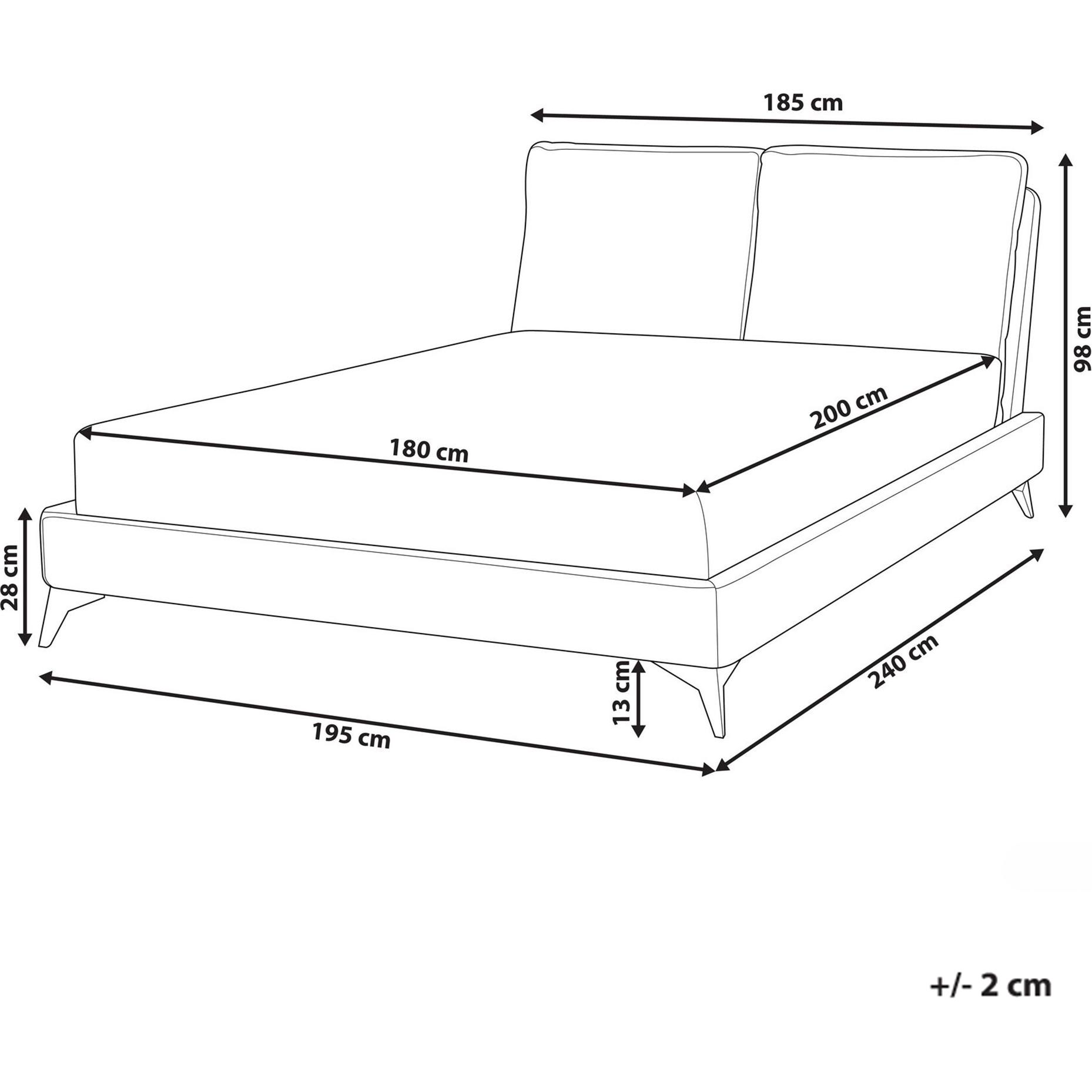 Thumbnail - Beliani, Bett, Melle (180 x 200 cm)
