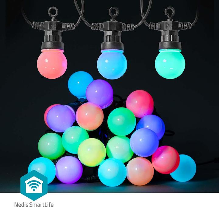 Actual product image Nedis SmartLife Decorative LED Wi-Fi RGB 20 LED"s 10 m Android™ / IOS (10 m)