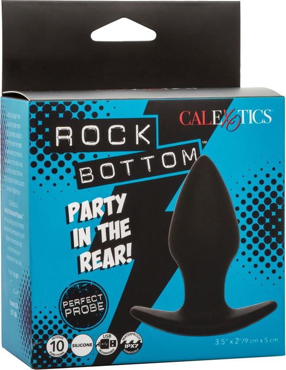 Produktbild CalExotics Rock Bottom Perfect Anal Plug 10 Vibrationen Silikon Schwarz