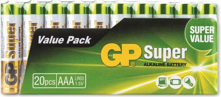 Immagine prodotto GP Batteries GP Super Alkaline 24A S20 - Batteria 20 x tipo AAA (20 pz., AAA)