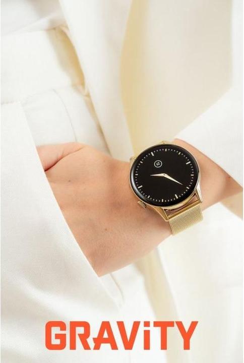 Actual product image Gravity Zegarek damski SMARTWATCH GT11-2 LGD/LGD/WH (45 mm)