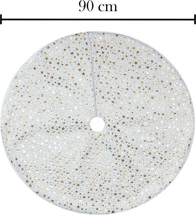 Actual product image Hermex Christmas tree skirt Christmas tree rug Christmas tree rug Tree skirt mat