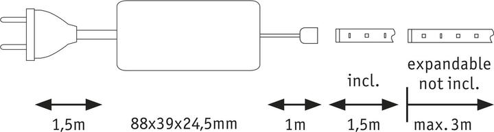 Actual product image Paulmann MaxLED (Daylight, 150 cm, Indoor)