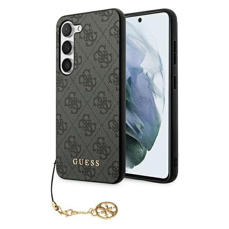 Guess 4G Charms Case- Black (Samsung Galaxy S24+), Smartphone Hülle, Schwarz