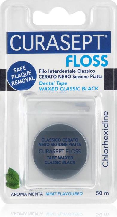 Curasept FLOSS flosdraad zwart (50 m)