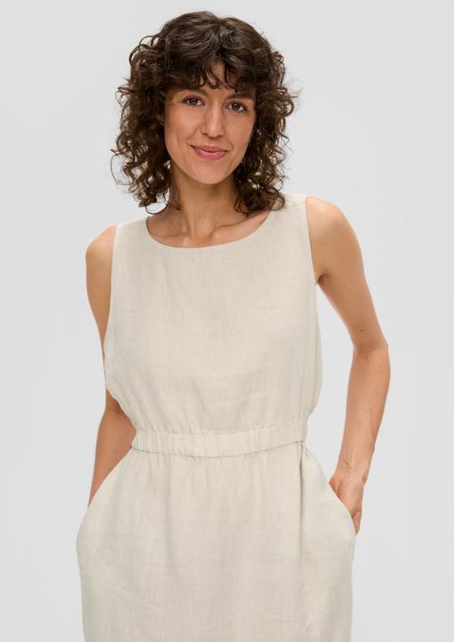 Produktbild S.Oliver Kleid Ärmelloses Leinenkleid mit Elastikbund (46)