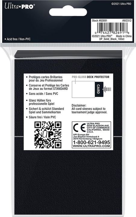 Immagine prodotto Ultra Pro Nero Standard