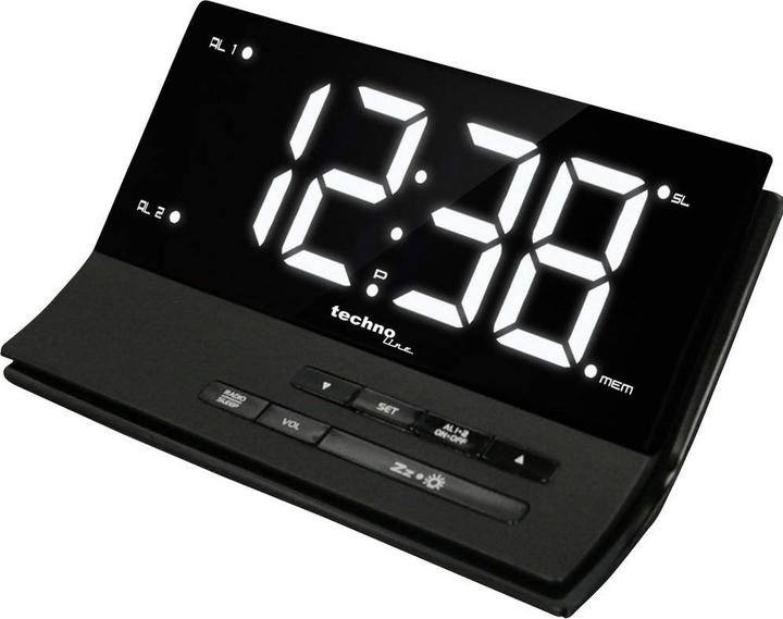 Produktbild Technoline Funk Wecker WT 482 Schwarz Ala