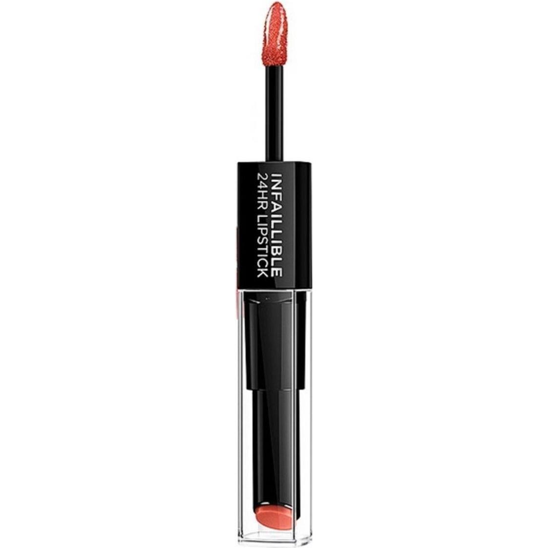 L'Oréal Paris, Lippenstift + Lipgloss, Infaillible (506 Red Infaillible)