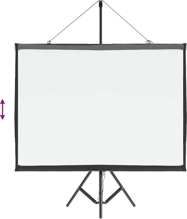 Produktbild vidaXL Beamer Leinwand mit Stativ 81 Zoll 1:1 Projektionswand Leinwand (81", 1:1)