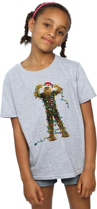 Immagine prodotto Star Wars Chewbacca Christmas Lights Maglietta Ragazze (116)