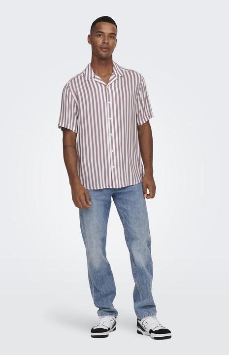 Produktbild Only & Sons Gestreiftes Kurzarmhemd (XS)