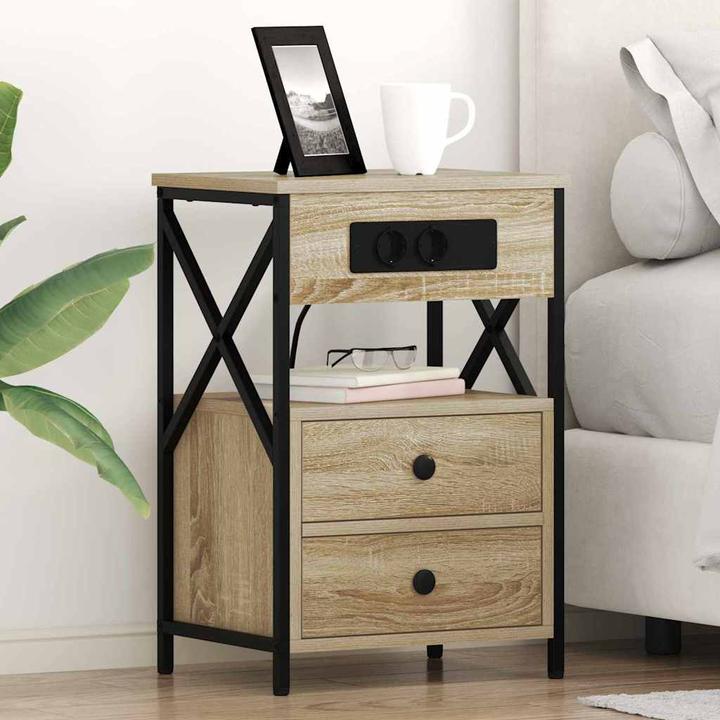 Produktbild vidaXL Moderner Nachttisch (40 x 31 x 60 cm)