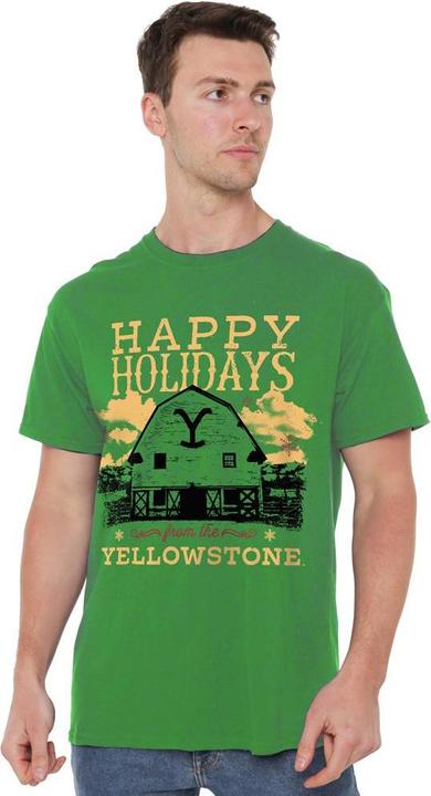 Produktbild Yellowstone Happy Holidays TShirt weihnachtliches Design (XXL)