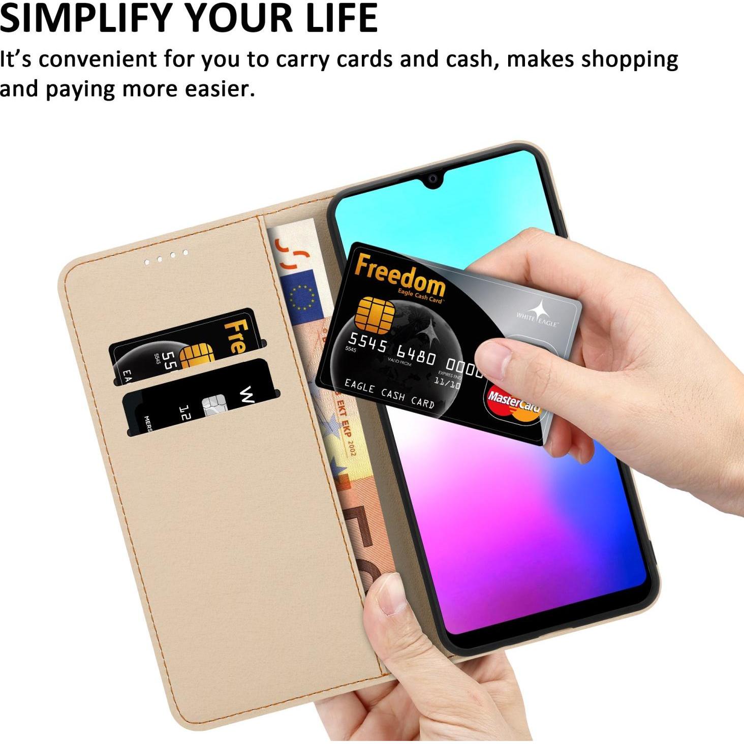 Thumbnail - Cadorabo Book Hülle mit Print (Huawei Mate 20), Smartphone Hülle, Schwarz
