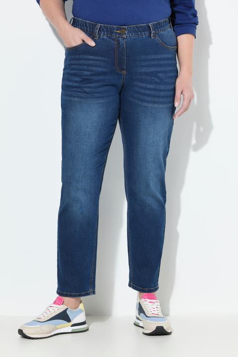Immagine prodotto Ulla Popken Boyfriend jeans in denim elasticizzato con taglio a cinque tasche e cintura comoda (42)