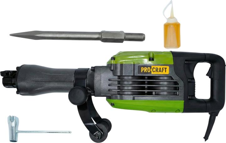 Procraft PSH2600 Abbruchhammer 1200 W 50 J 1400 Schläge pro Minute + Meissel + Koffer (Netzbetrieb)