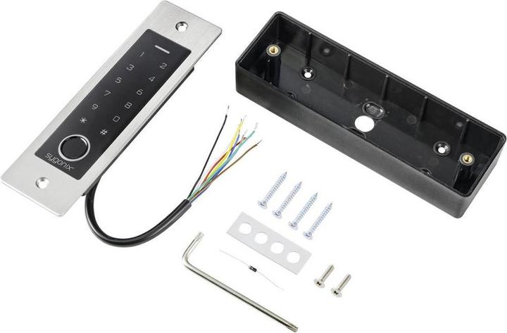Produktbild Sygonix SY-5231014 Fingerprint/RFID Zugangssystem Unterputz 12 V/DC, 18 V/DC IP (Fingerabdruck, Schlüsselkarte)