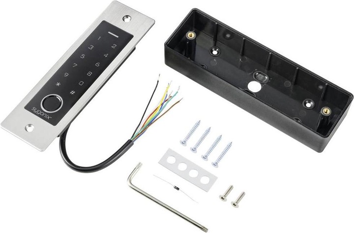 Produktbild Sygonix SY-5231014 Fingerprint/RFID Zugangssystem Unterputz 12 V/DC, 18 V/DC IP (Fingerabdruck, Schlüsselkarte)