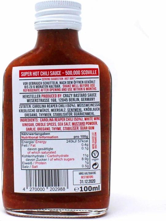 Image du produit Crazy Bastard Sauce Sauces Crazy Bastard, 3 x 100 ml (860 g)