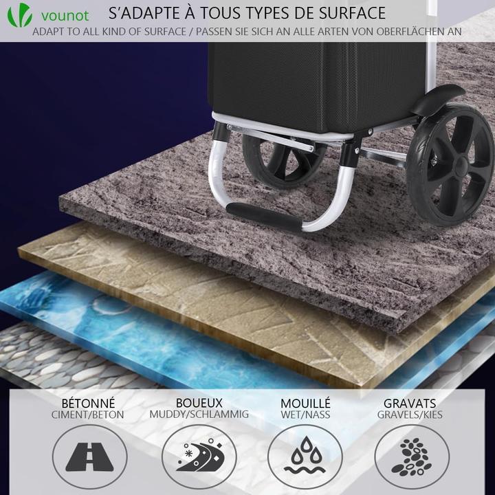 Produktbild Vounot Klappbarer Einkaufstrolley