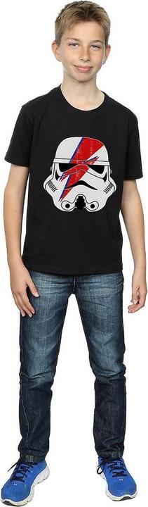Actual product image Star Wars Boys Glam Stormtrooper Lightning Bolt Cotton T-Shirt (116)