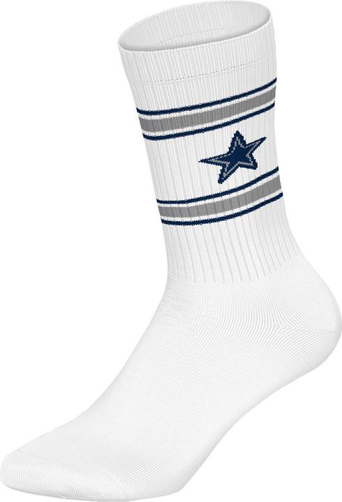 Actual product image Barefoot Dallas Cowboys 3pk Crew Socks 43-46 (pack of 3, 43 - 46)