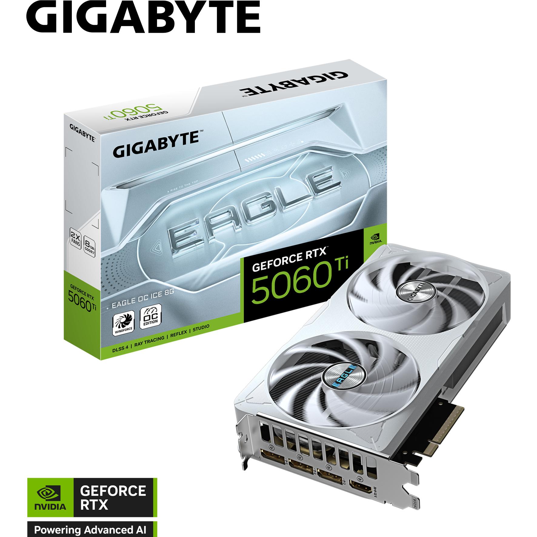 Gigabyte GeForce RTX 5060 Ti EAGLE OC ICE (8 GB), Grafikkarte