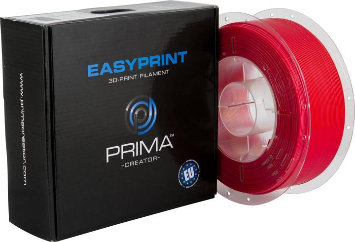 Productafbeelding Prima Creator EasyPrint PETG - 1.75mm - 1 kg - Effen Rood (PETG, 1.75 mm, 1000 g)