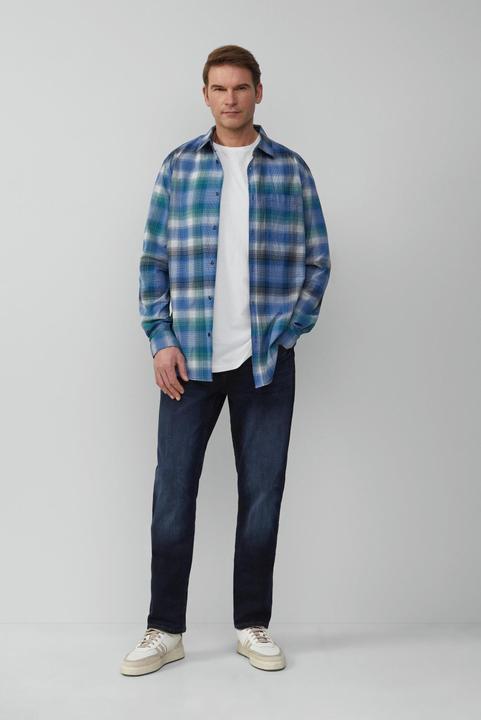 Immagine prodotto S.Oliver Hemd Regular Fit: Kariertes Hemd aus Baumwollstretch mit Brusttasche (XXL)