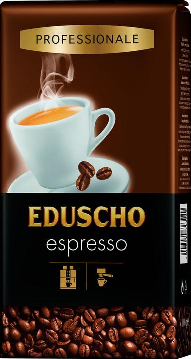Actual product image Tchibo Coffee Eduscho Professional Espresso 1Kg whole beans (1000 g, Dark roast)