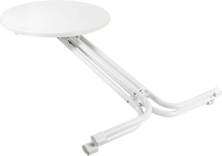 Produktbild Wiltec Toboli klappbarer Bistrotisch Weiss Ø 80 cm Stehtisch Bartisch Partytisch rund