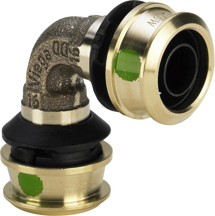 Viega Raxofix Biegung 90° 16 Rotguss / blank