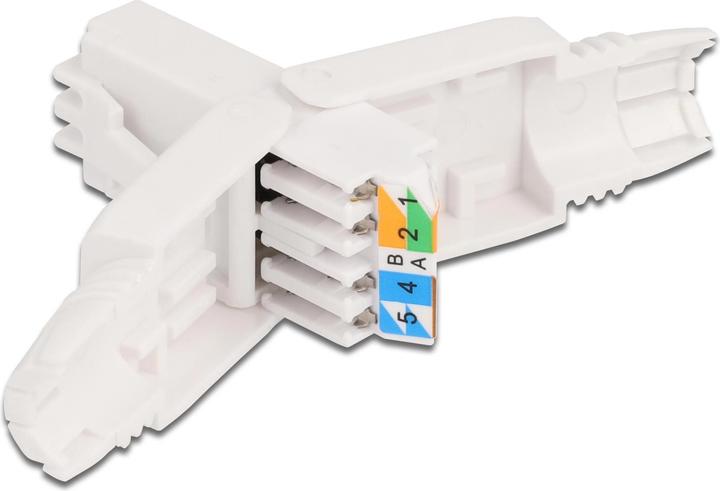 Image du produit Delock Connecteur RJ45 Cat.6A UTP sans outil 1 pièce, Blanc (Câble réseau Connecteur)