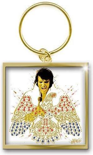 Actual product image Elvis American Eagle Photo Print Keyring