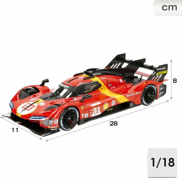 Image du produit Bburago Ferrari 499P Le Mans Champion 2023