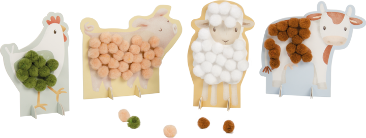 Actual product image Little Dutch Pompom cards Little Farm