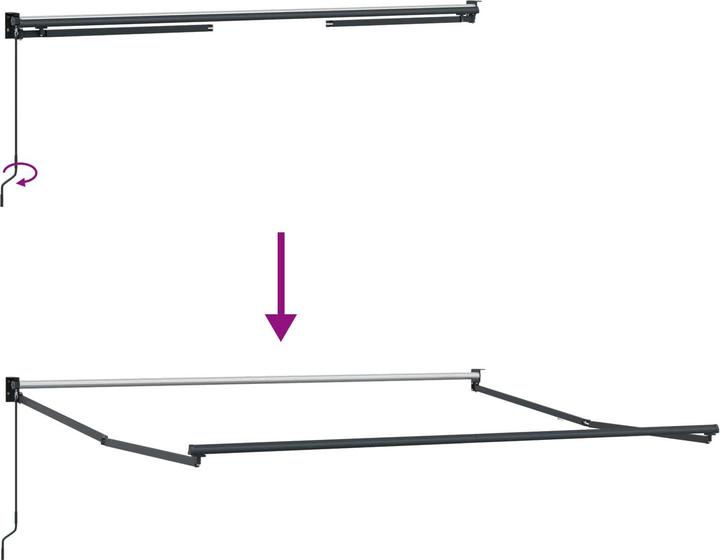 Produktbild vidaXL Einziehbare Markise (2.50 m)