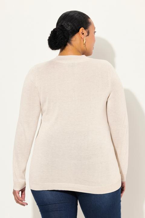 Produktbild Ulla Popken Pullover, V-Ausschnitt, Langarm, weicher Feinstrick (42, 44)