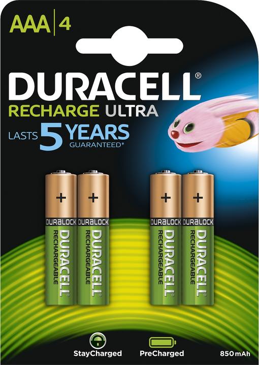 Immagine prodotto Duracell Ricarica Ultra (4 pz., AAA, 900 mAh)