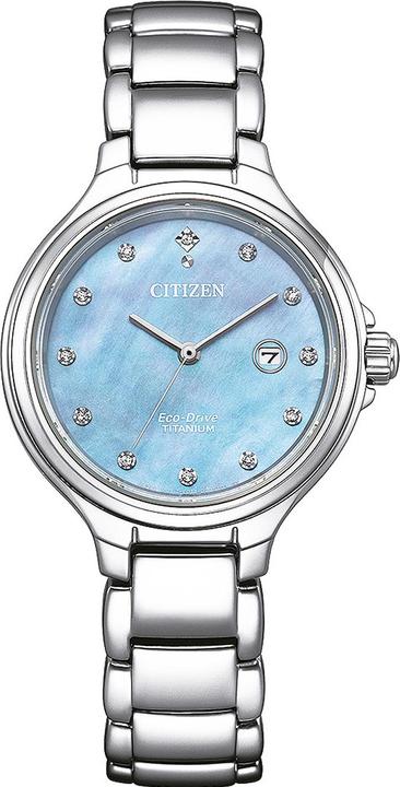 Actual product image Citizen EW2680-84N Eco-Drive Titanium Ladies 31mm 10ATM (Analogue wristwatch, 31 mm)