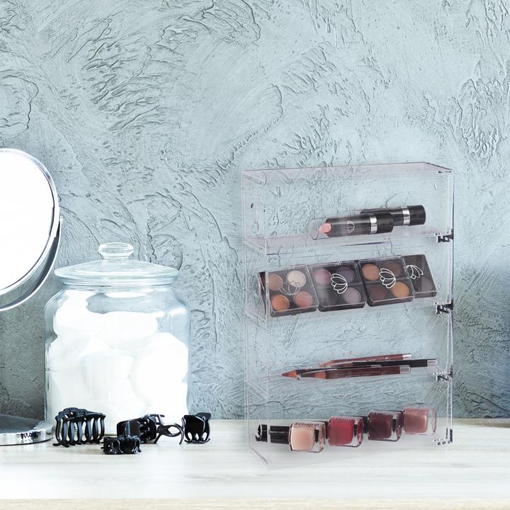 Actual product image Relaxdays Acrylic Cosmetic Organiser