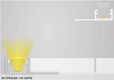 Image du produit Galaxy Profiles Fliesenprofil seitlich LED-Breite 14mm, L2000mm