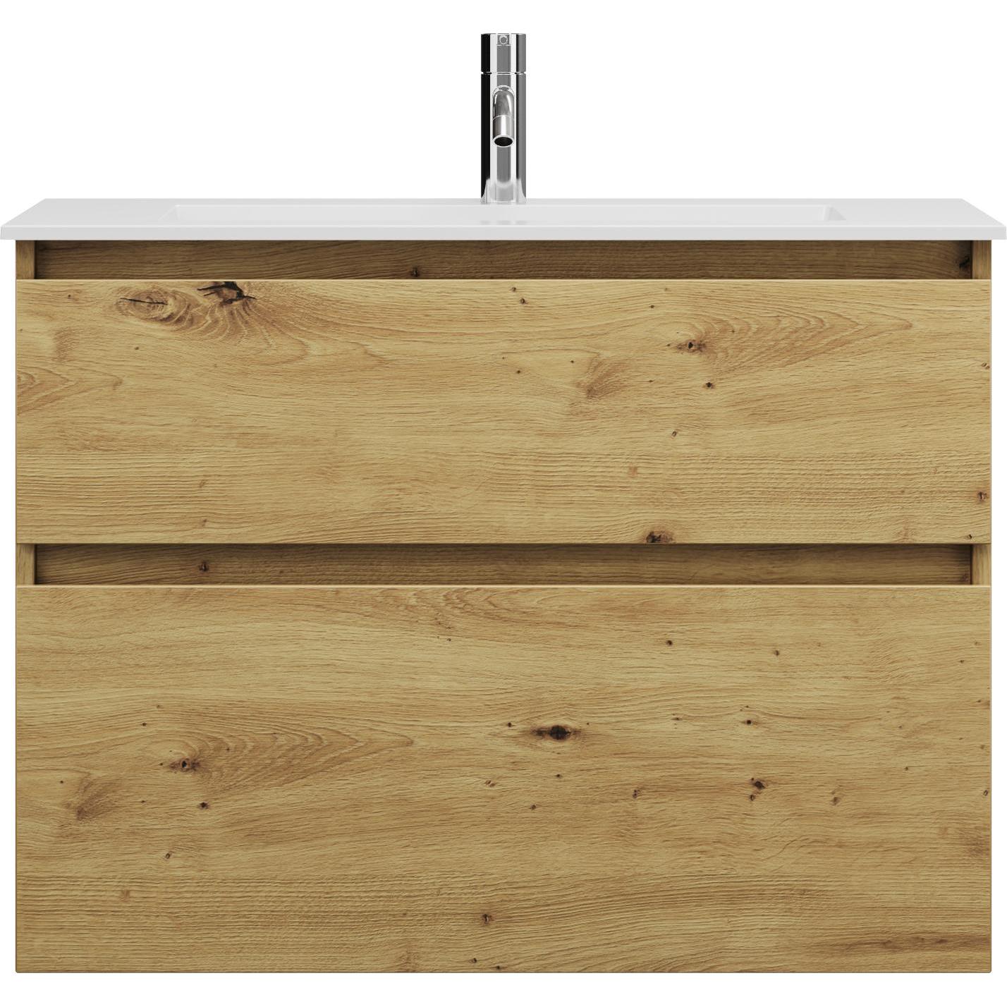 burgbad, Badmöbelset, Lin20 Mineralguss-Waschtisch Farbe Weiss Matt inklusive Waschtischunterschrank Tiefe 415mm 2