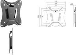 Produktbild LogiLink TV Wandhalterung (Wand, 27", 25 kg)