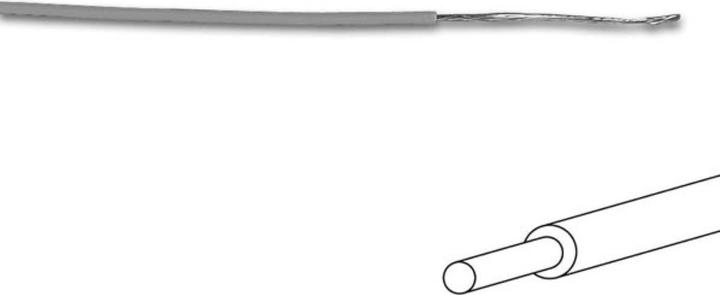 Cables HOOK-UP WIRE - ø 1.4 mm - 0.2 mm² - FULL CORE - GREY